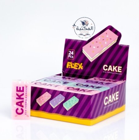 ممحاة "فليكس كيك" الملونة العبوة الاقتصادية (24 قطعة) 🍰