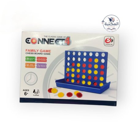 لعبة التحدي والذكاء الكلاسيكية (Connect 4) 🔴🟡