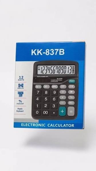 آلة حاسبة مكتبية "ديكسين" (DEXIN KK-837-12S) اقتصادية (12 خانة) 📊💼