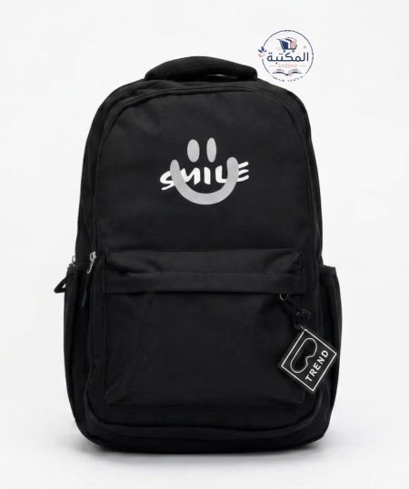 حقيبة ظهر  عصرية (SMILE) مع تعليقة تريند 🎒😊